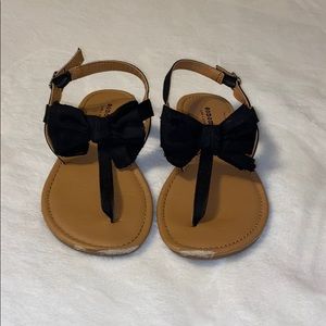 Sonoma // Black Bow Flip Flop Sandals